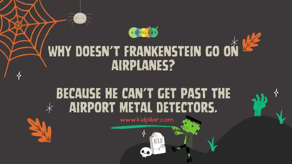 Frankenstein oneliner joke for halloween kids