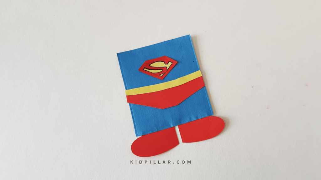 Paste the underpants on the superman craft’s body base