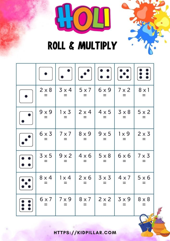 Holi Roll & Multiply
