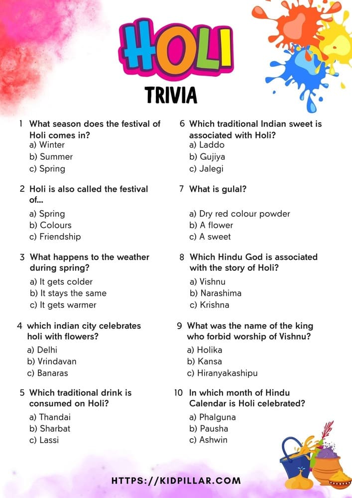 Holi Trivia