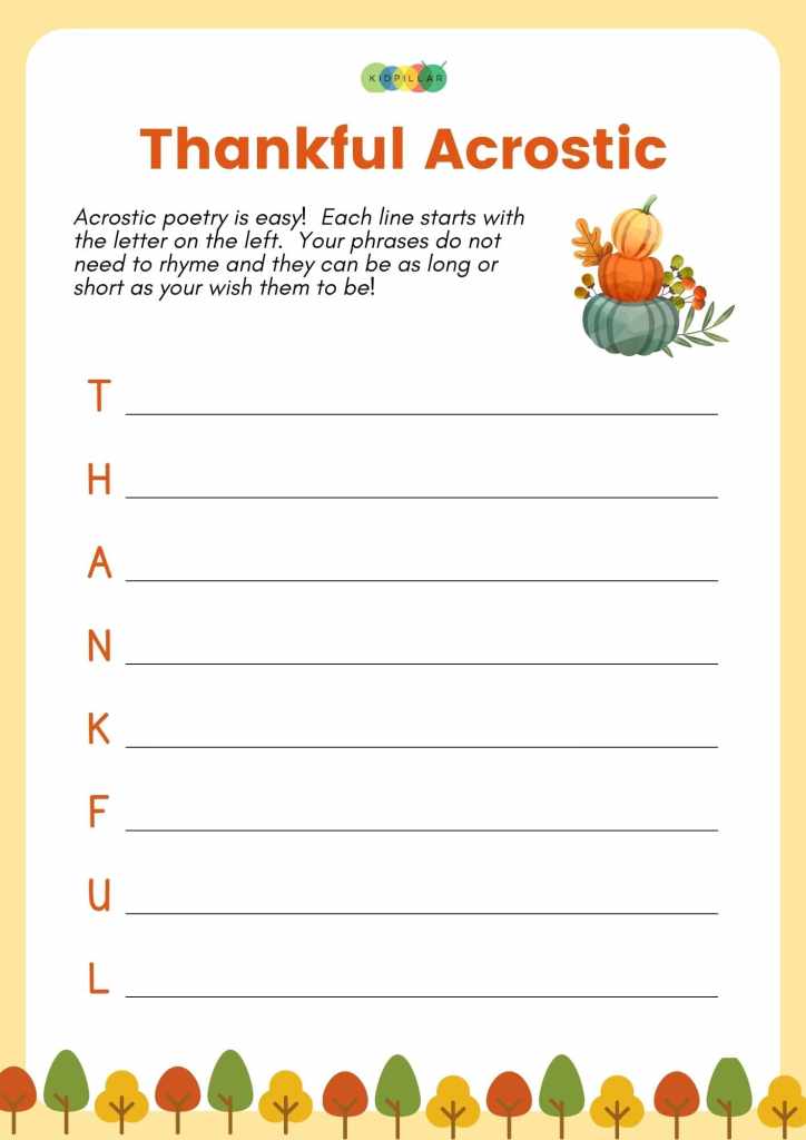 Thanksgiving activity ideas for kids