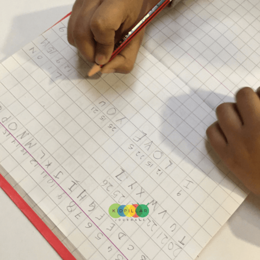 Secret message Valentine STEM activity for kindergarten