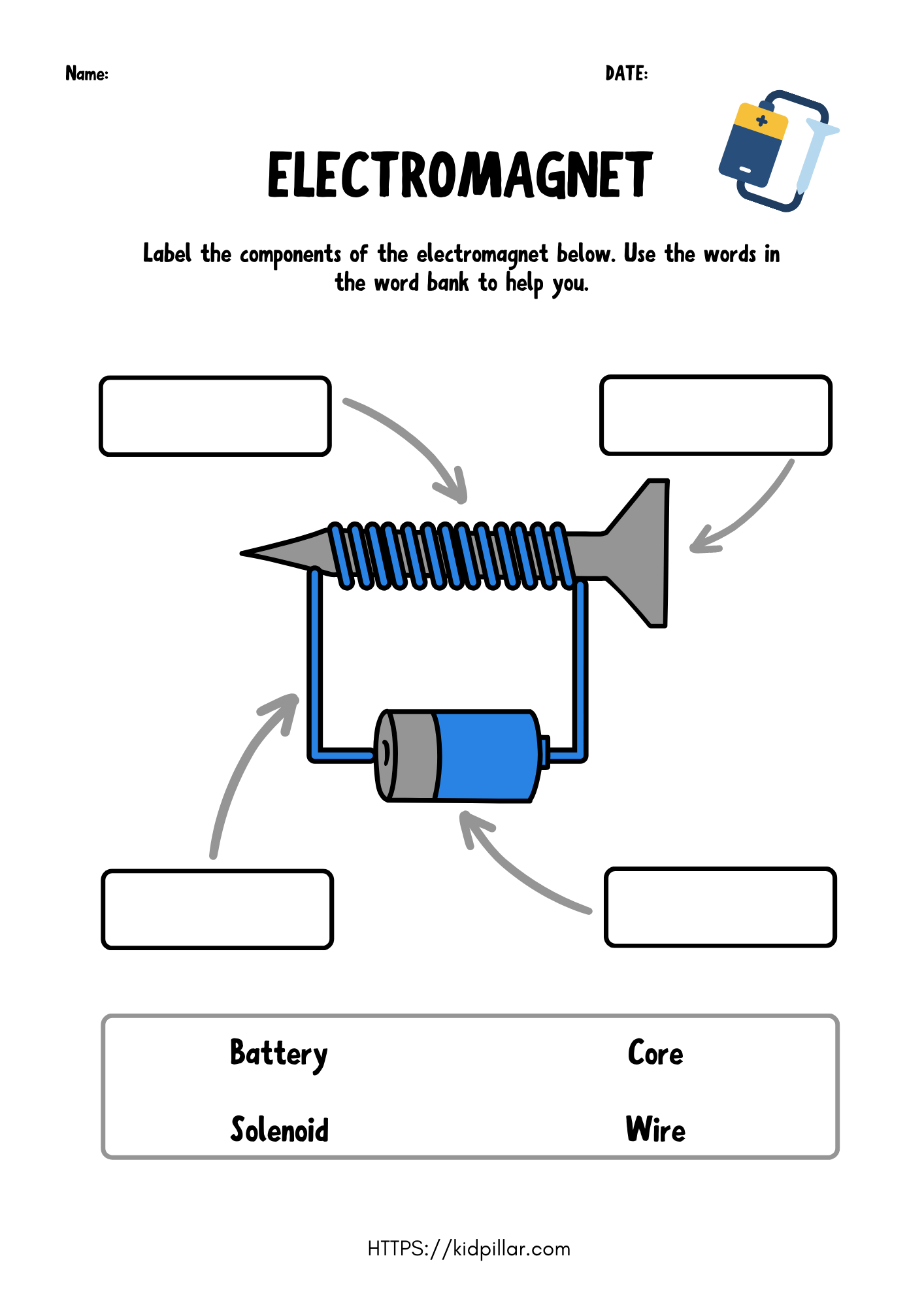 Electromagnet Worksheets