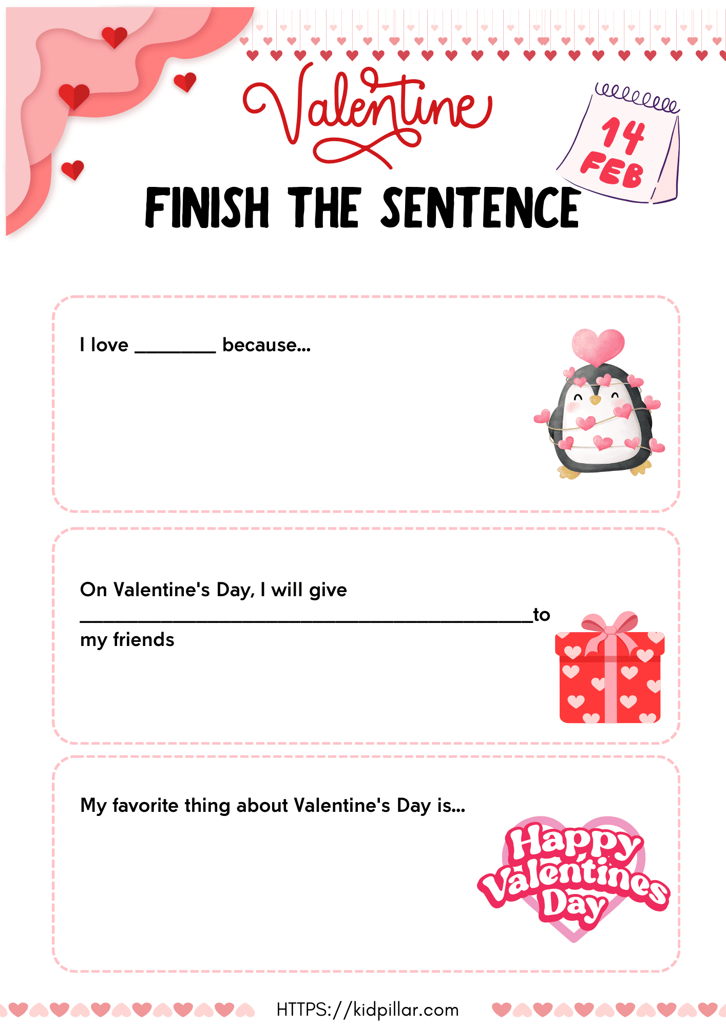 Valentine Finish The Sentence