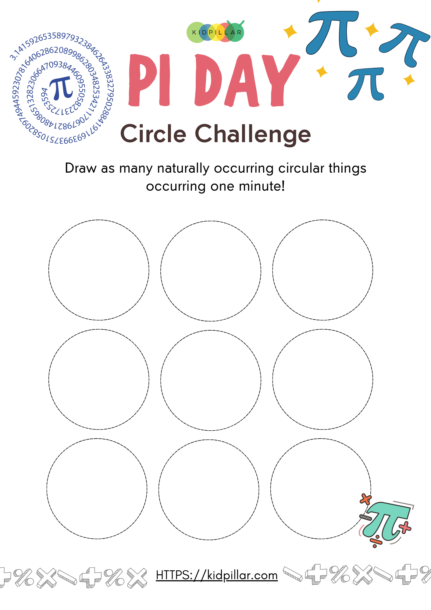 Pi Day Circle Challenge