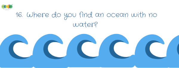 Place with oceans with no water - Riddles For Kids
