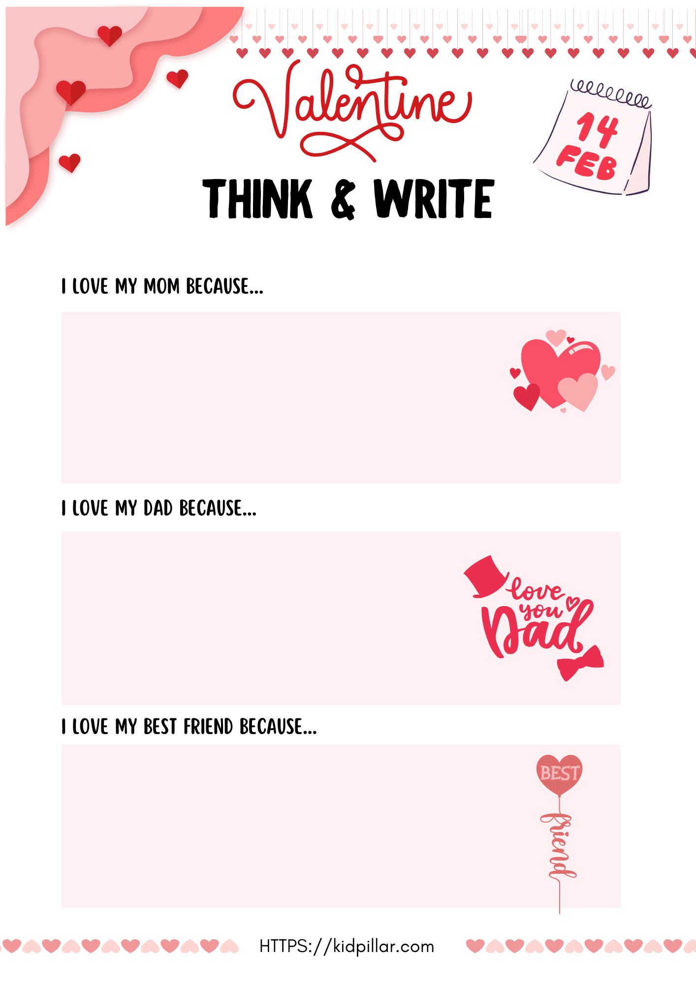 Valentine Think & Write